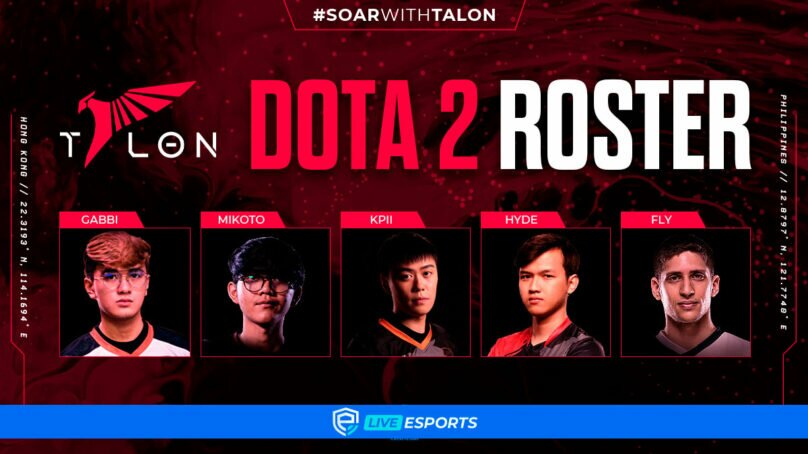 ¡La llegada del Dark Horse a SEA! – Talon Esports presenta a su nuevo roster de Dota 2